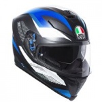 AGV K5-S Marble Motorcycle Helmet (Black|White|Blue)